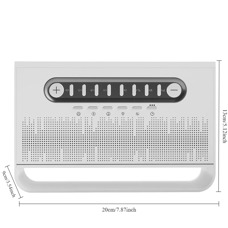 White Noise 3 in 1 Bluetooth Speaker Sleep Aid Night Light Humidifier