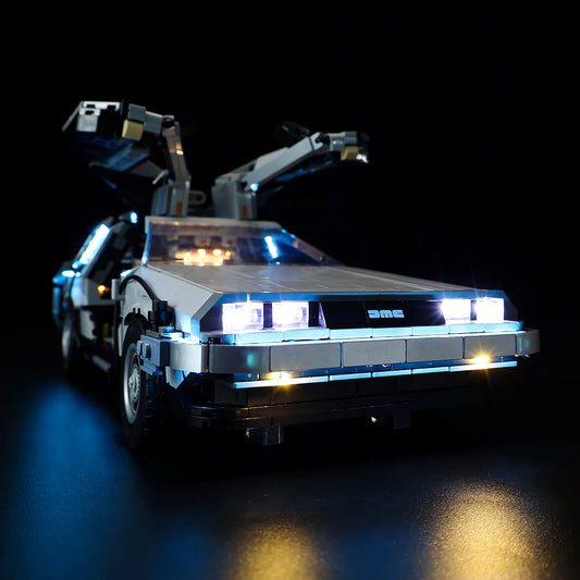 Back to the Future Time Machine Model With Sound and Led Light Kit for Delorean 10300