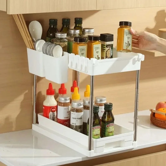 Multi-Purpose Cabinet Kitchen/Bathroom Shelves Under Sink Organizer