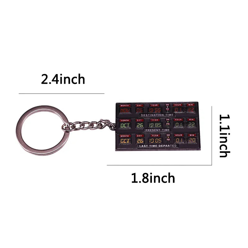 Black Friday Sale! Back To The Future II Time Circuit Keychain Dashboard Delorean