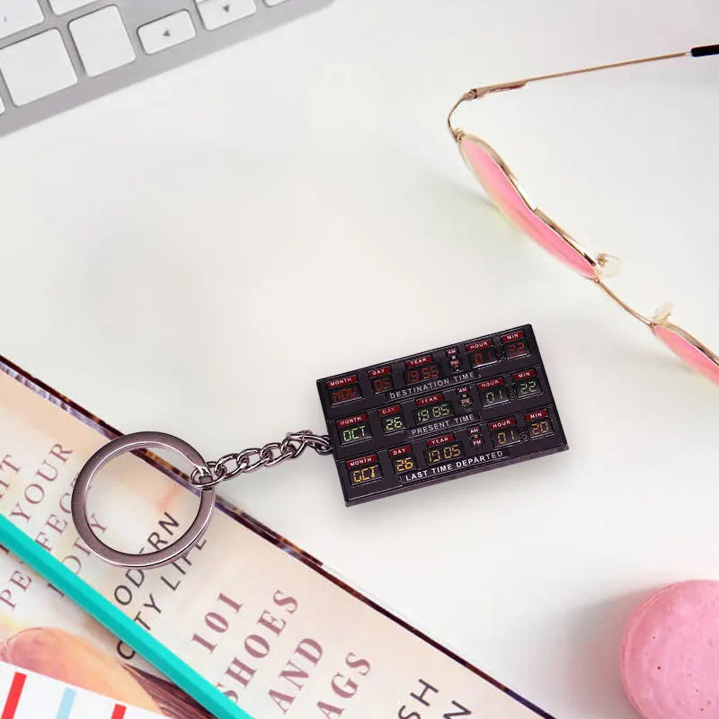 Black Friday Sale! Back To The Future II Time Circuit Keychain Dashboard Delorean