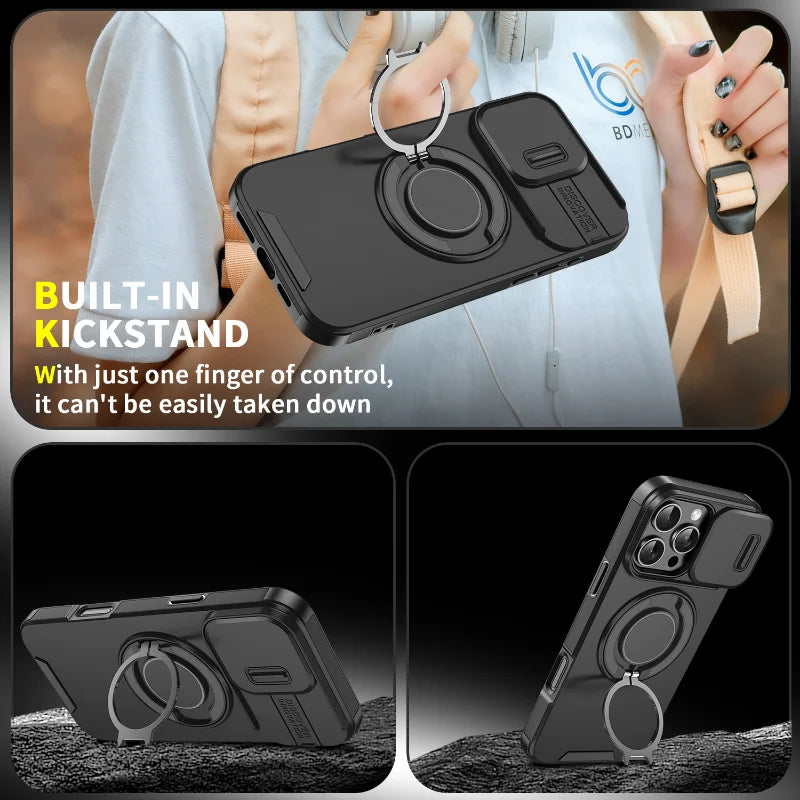 Rugged Magnetic Armor Case for iPhone