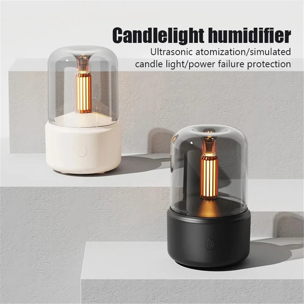 Black Friday Sale ! Portable LED Aroma Candlelight Diffuser/ Air Humidifier