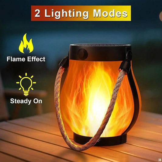 Dancing Flame Solar Lantern Lights