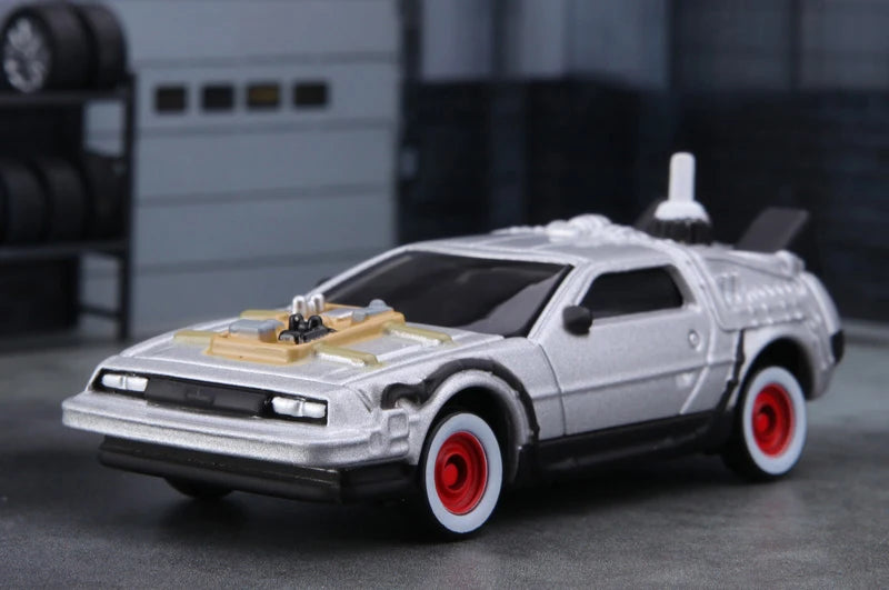 Black Friday Sale ! TOMY DMC-12 DeLorean DMC I II III Back To The Future Time Machine Mr.Fusion Diecast Toy Vehicle Car Model