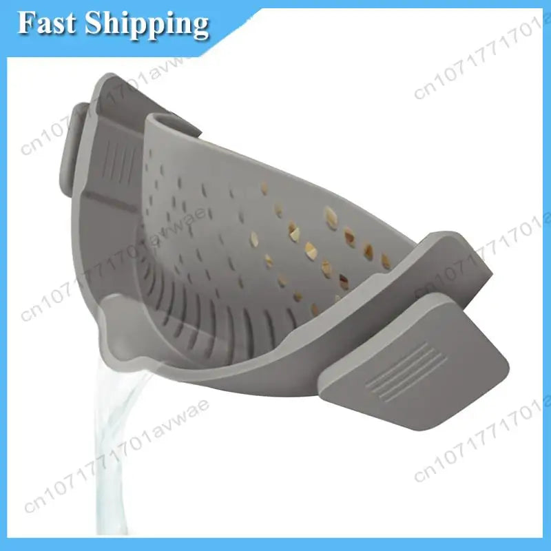 Silicone Clip On Strainer For All Pots in Kitchen