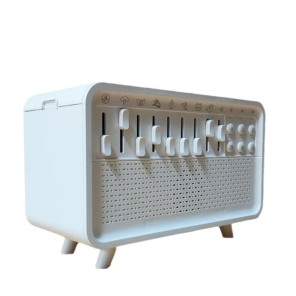 3 In 1 Bluetooth-compatible Speaker White Noise Sleep Aid Night Light Humidifier All-in-one Machine Free 8 Goup Nature Sound