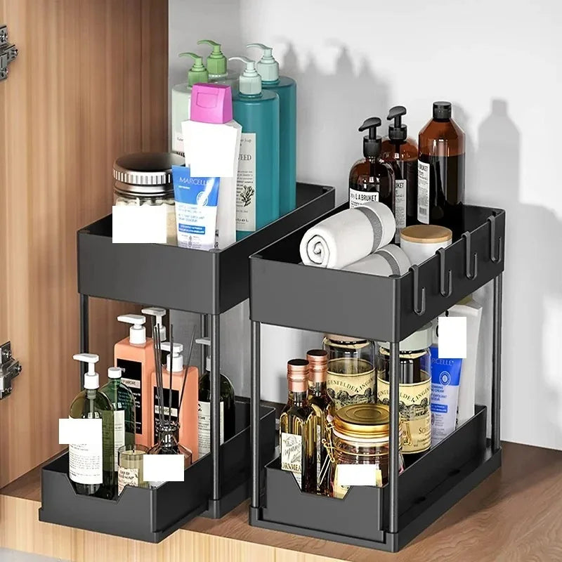 Multi-Purpose Cabinet Kitchen/Bathroom Shelves Under Sink Organizer