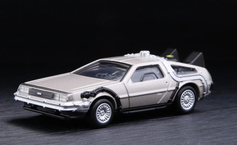 Black Friday Sale ! TOMY DMC-12 DeLorean DMC I II III Back To The Future Time Machine Mr.Fusion Diecast Toy Vehicle Car Model