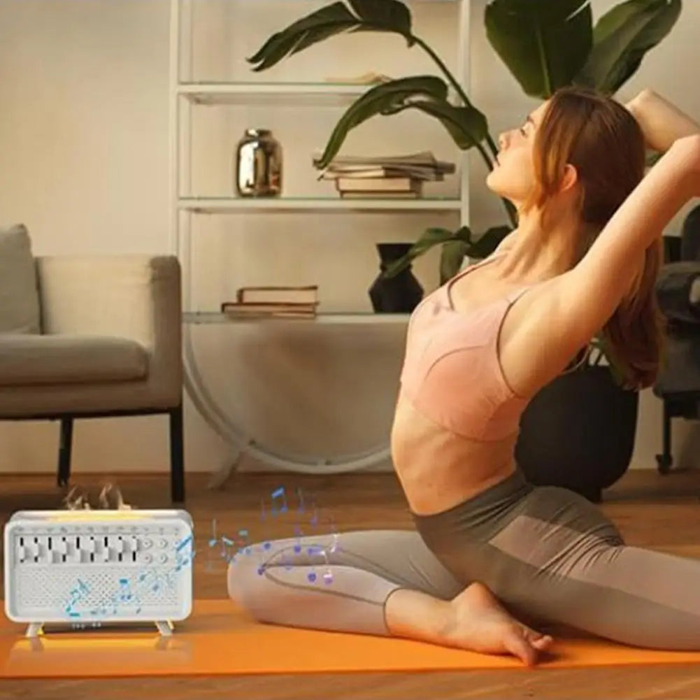 3 In 1 Bluetooth-compatible Speaker White Noise Sleep Aid Night Light Humidifier All-in-one Machine Free 8 Goup Nature Sound