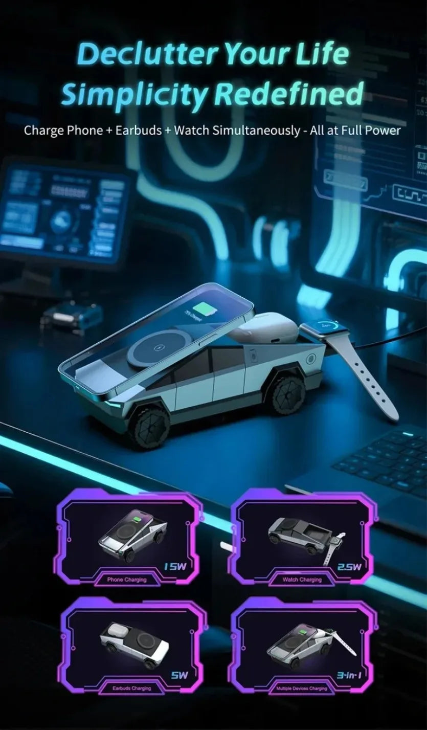 Black Friday Sale !  3-in-1 Magnetic Wireless Charging Station