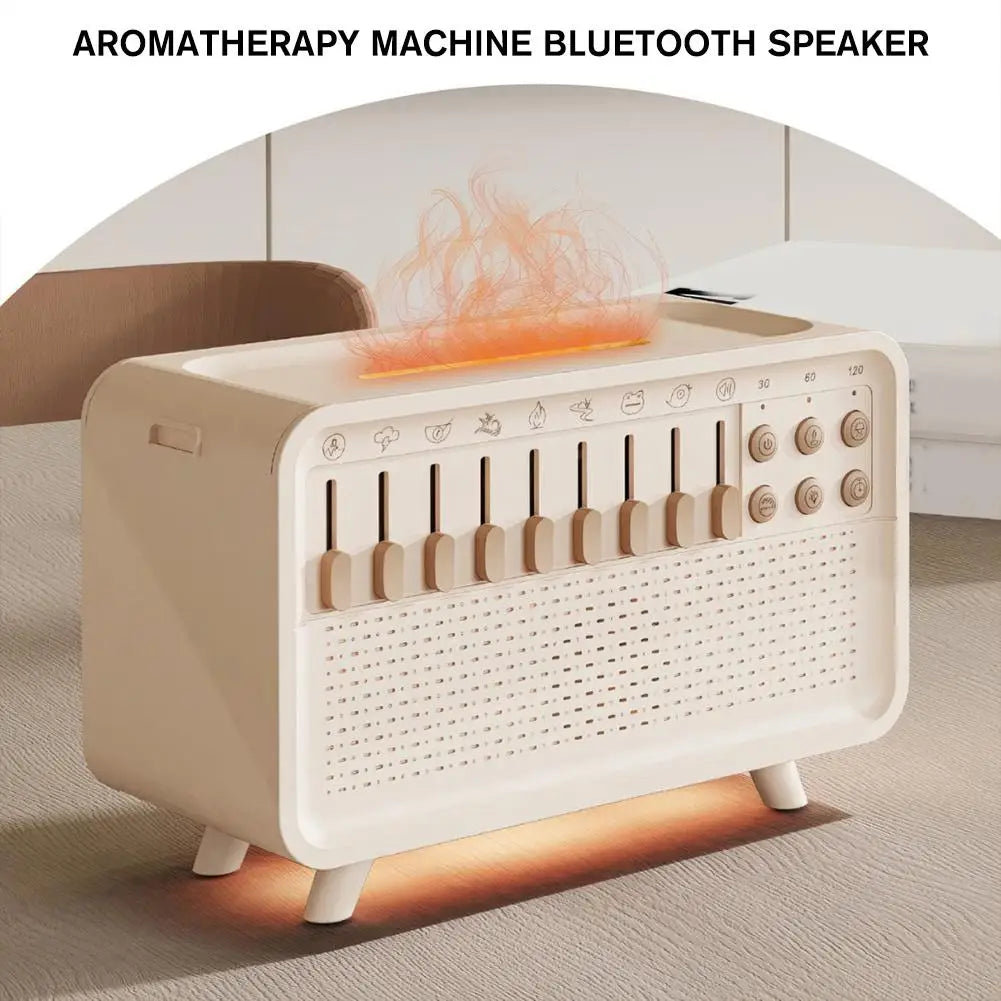 3 In 1 Bluetooth-compatible Speaker White Noise Sleep Aid Night Light Humidifier All-in-one Machine Free 8 Goup Nature Sound
