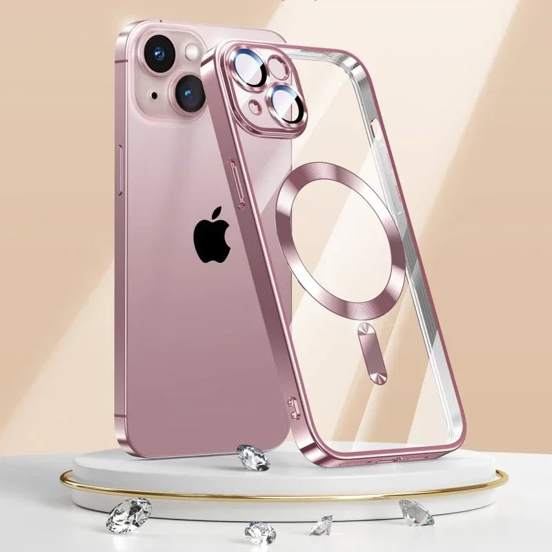 iPhone Plating Soft Clear Case