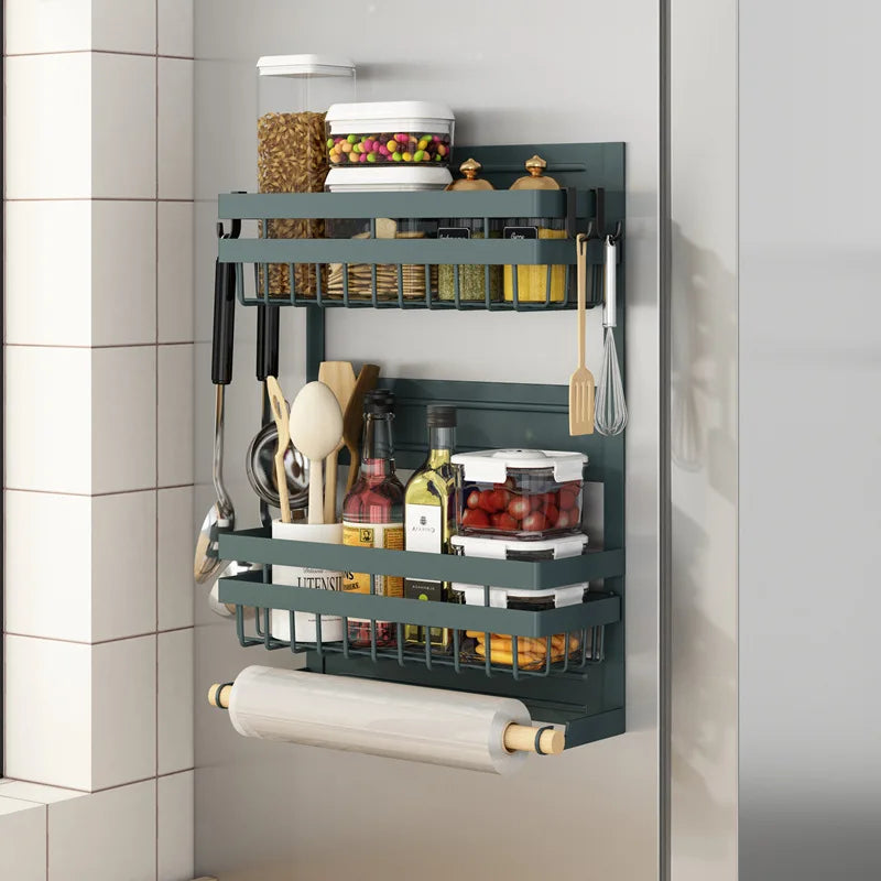 Magnetic Fridge Shelf Storage External Rack