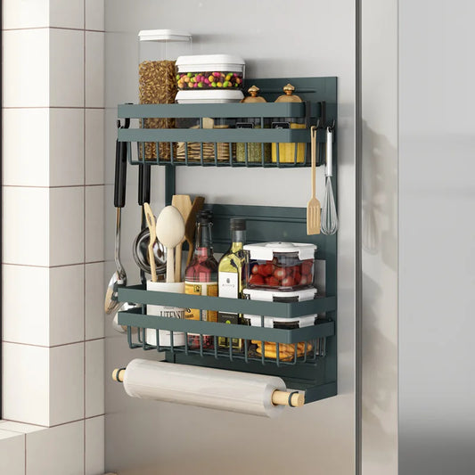 Magnetic Fridge Shelf Storage External Rack