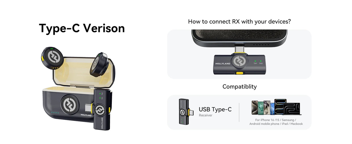 Hollyland Lark M2 Wireless Lavalier Microphone