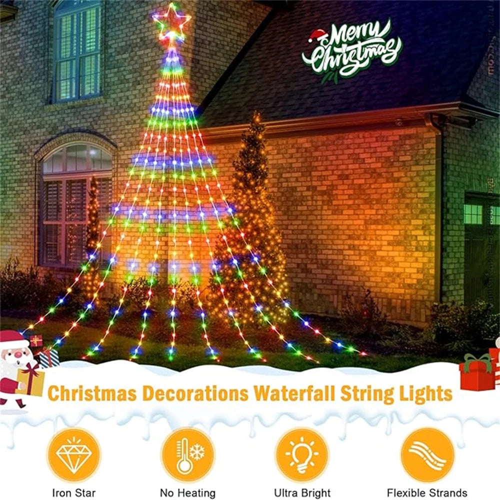 Black Friday Sale ! LED In/Outdoor Christmas Tree Lights USB 2m or 3m Waterproof