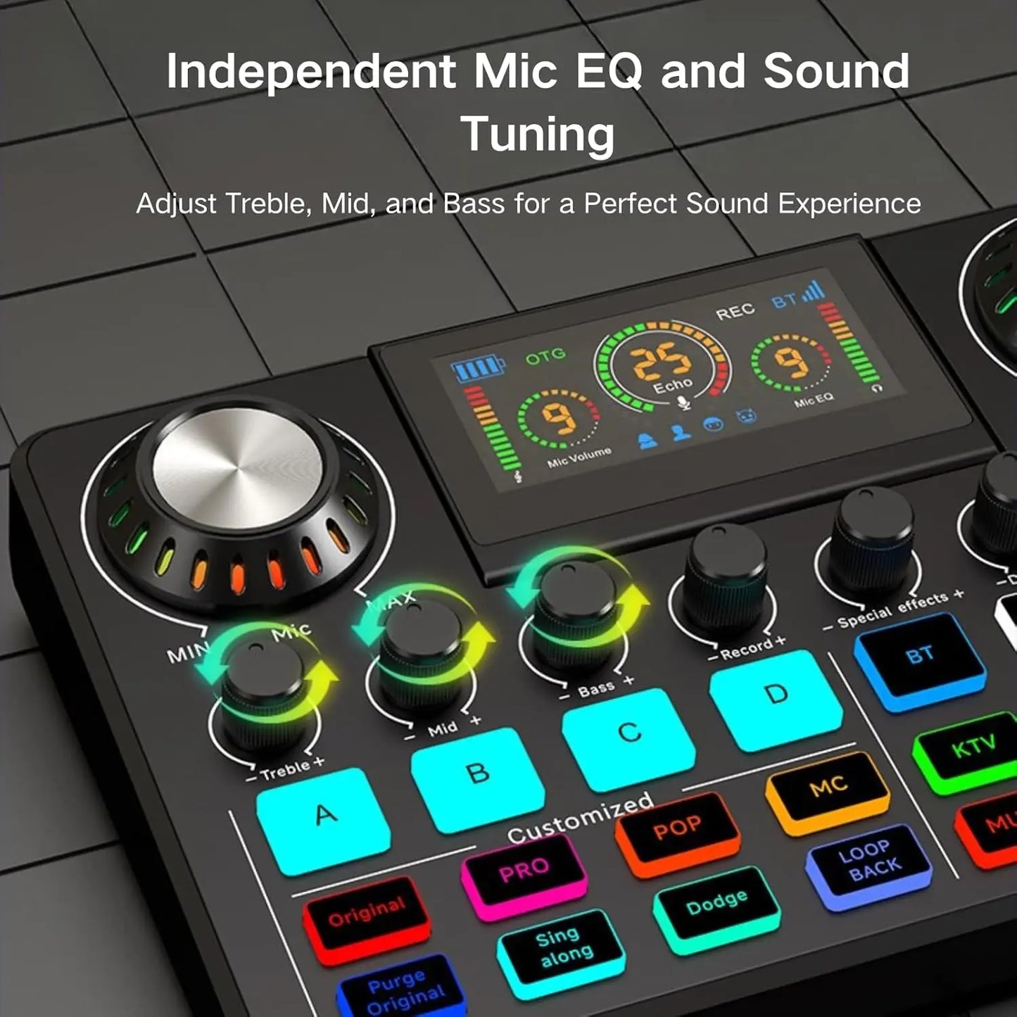 Professional Audio Mixer & Live Podcast Equipment Set