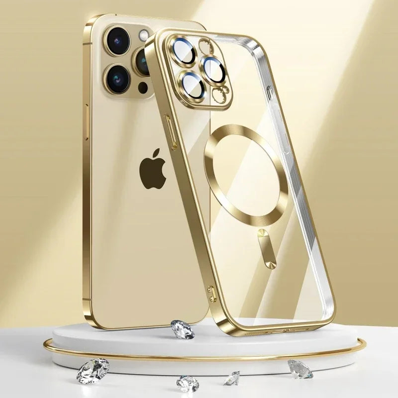 iPhone Plating Soft Clear Case