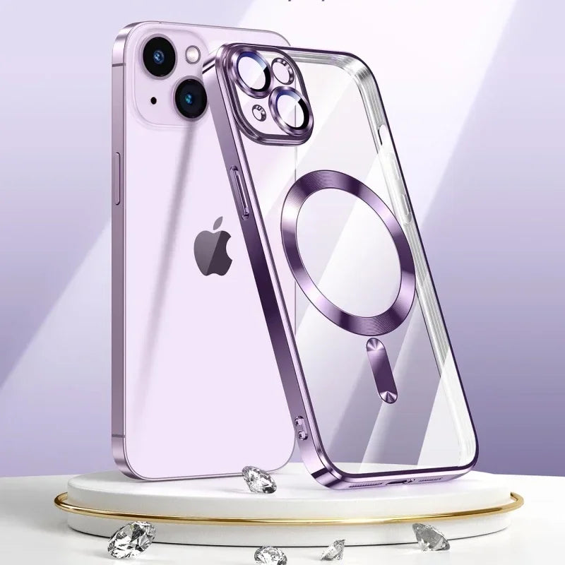 iPhone Plating Soft Clear Case