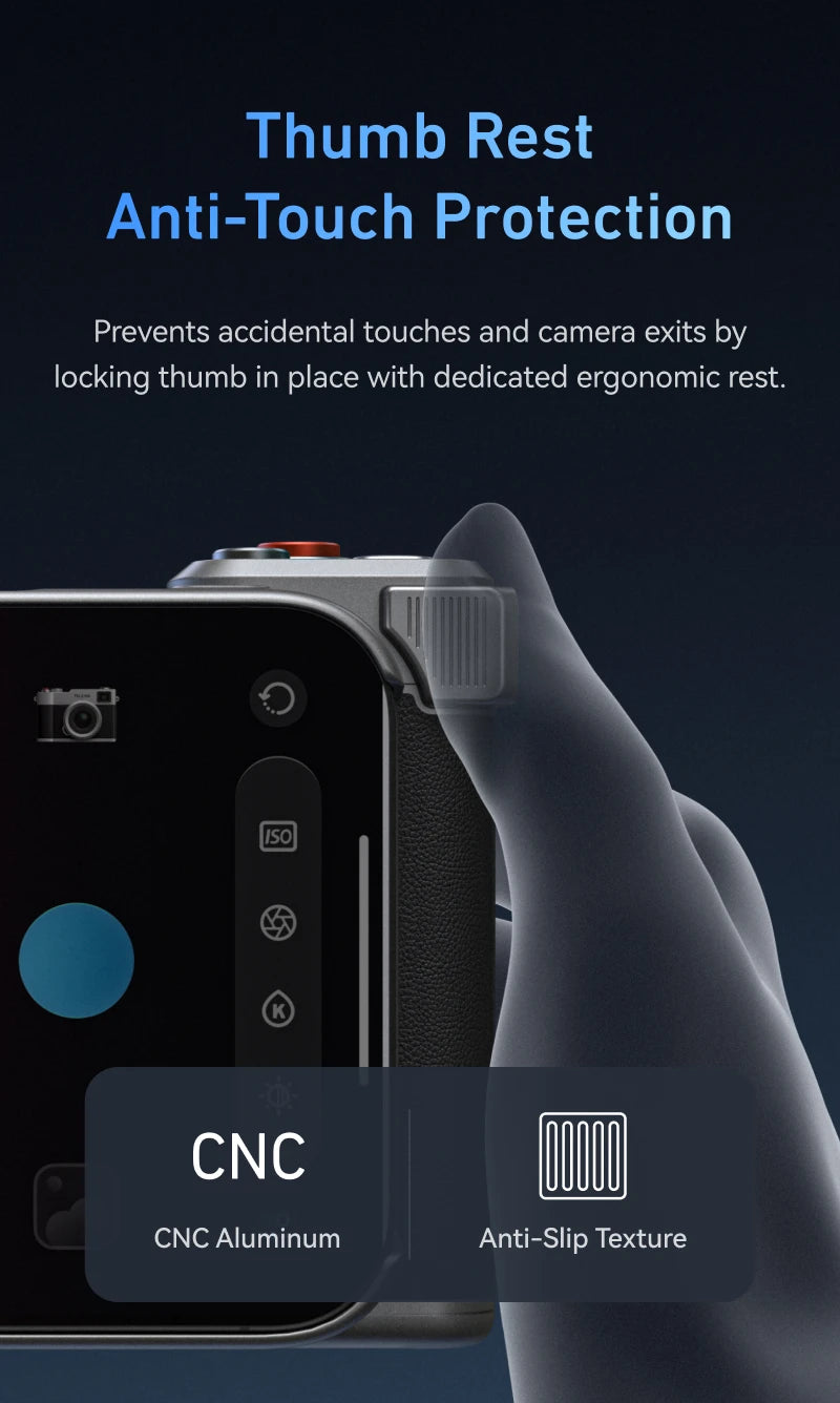 TELESIN Phone Camera Grip for iPhone 17 Pro / Pro Max