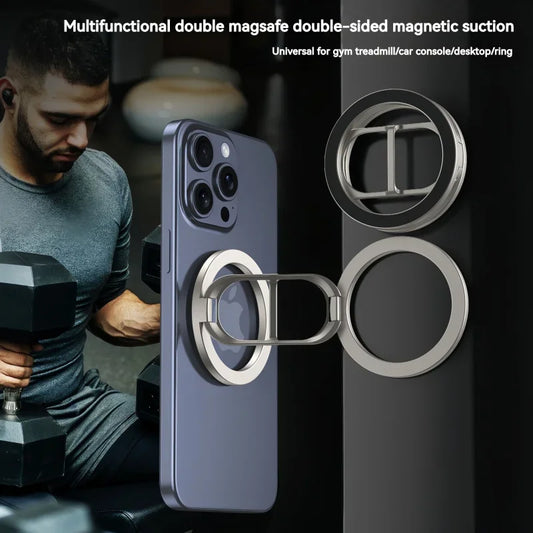 Foldable Double Sided Magnetic Phone Holder