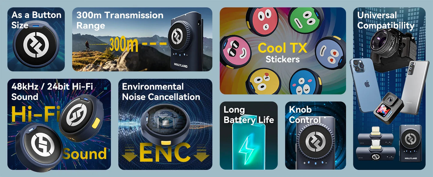 Hollyland Lark M2 Wireless Lavalier Microphone