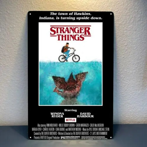 Black Friday Sale ! Stranger Things Tv Series Movie Metal Poster 12X16inch./40cmX30cm