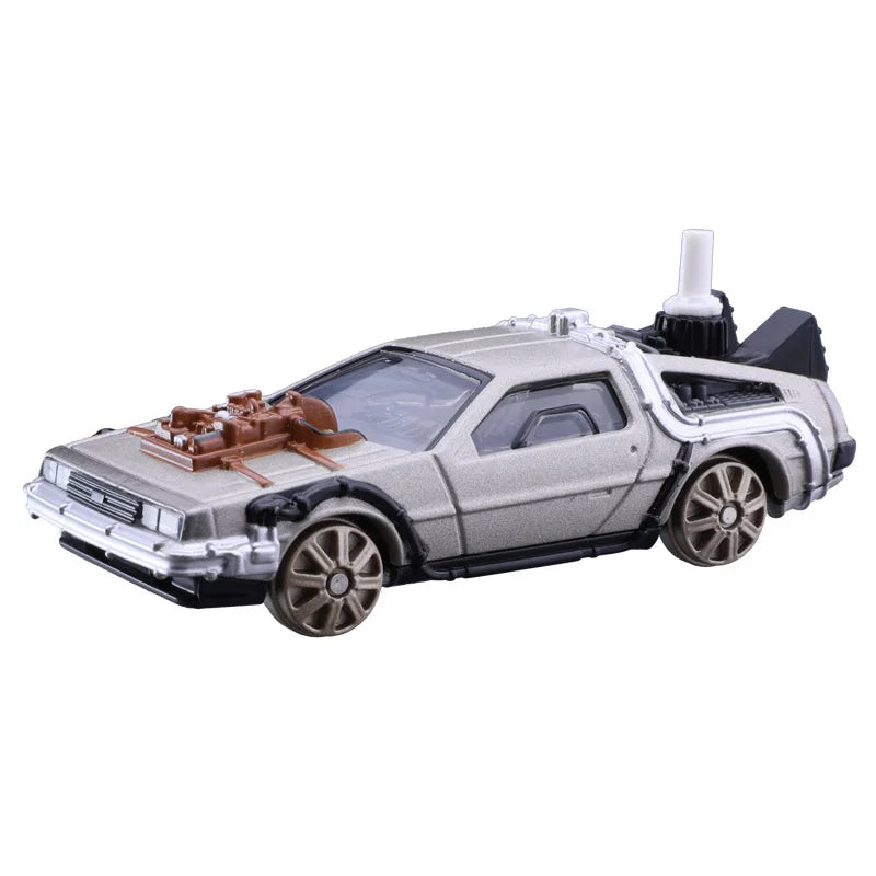 Black Friday Sale ! TOMY DMC-12 DeLorean DMC I II III Back To The Future Time Machine Mr.Fusion Diecast Toy Vehicle Car Model