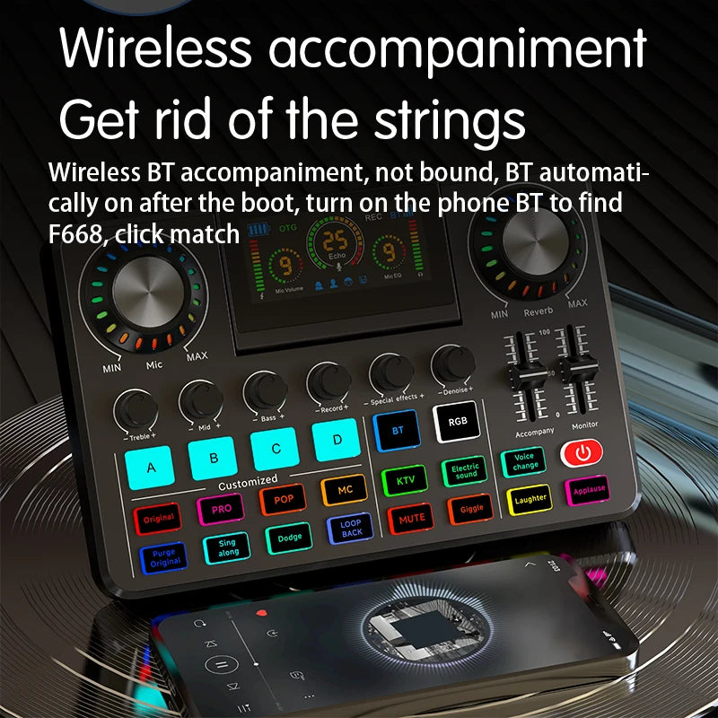 Professional Audio Mixer & Live Podcast Equipment Set