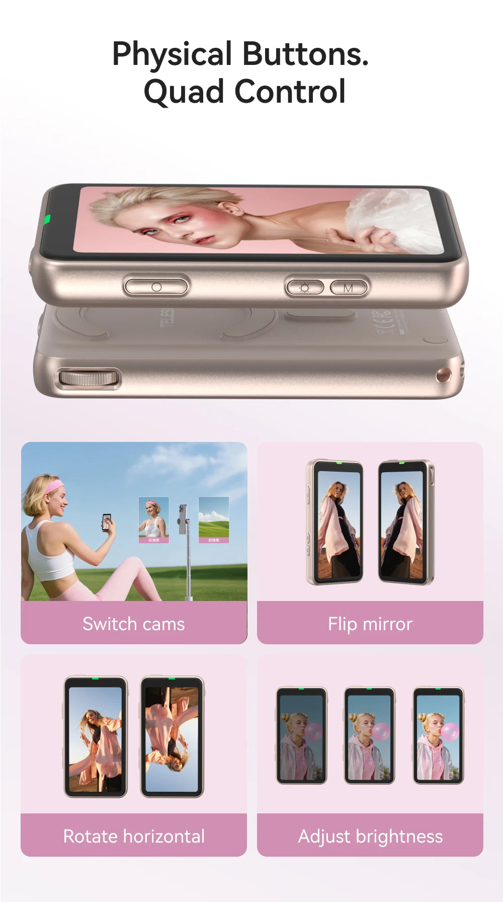 Magnetic Phone Selfie Monitor