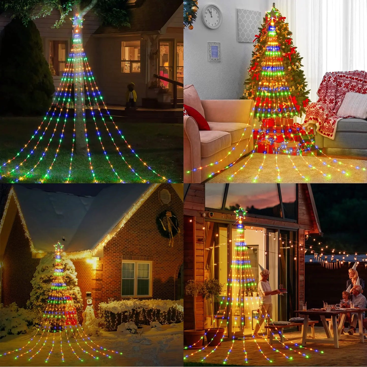 Black Friday Sale ! LED In/Outdoor Christmas Tree Lights USB 2m or 3m Waterproof