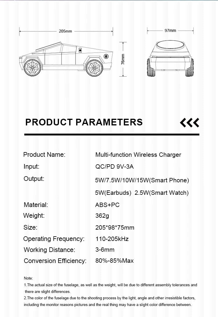 3 In 1Magnetic  Wireless Charger Car Phone Stand For Magsafe iPhone 16 15 14 13 12 Apple Watch 10~2 SE And EarPods Fast Charging